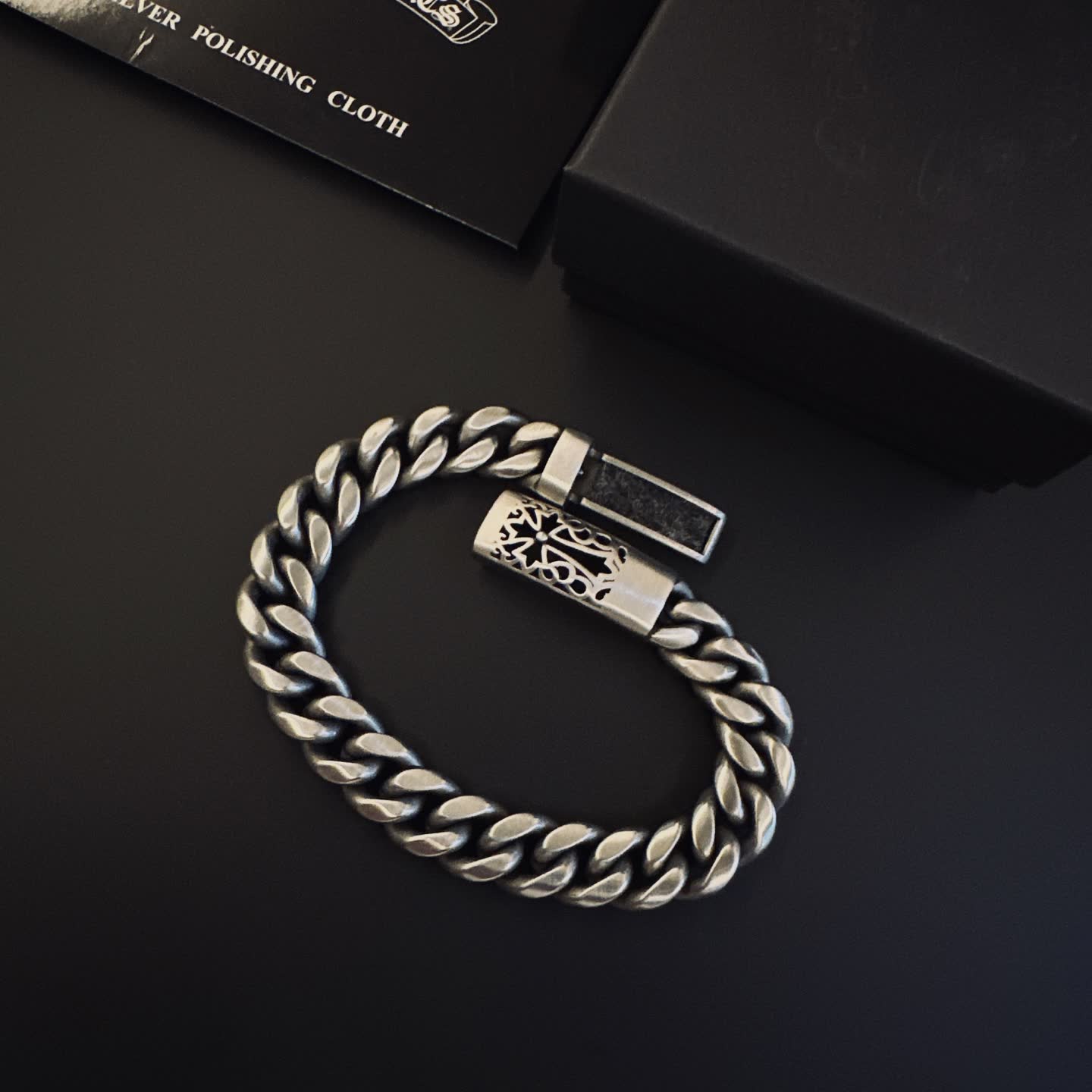 Chrome Hearts Silver Chain Bracelet